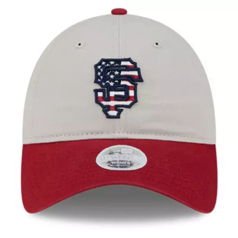 MLB Khaki/Red San Francisco Giants 2024 Fourth of July 9TWENTY Adjustable Hat
