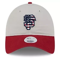 MLB Khaki/Red San Francisco Giants 2024 Fourth of July 9TWENTY Adjustable Hat