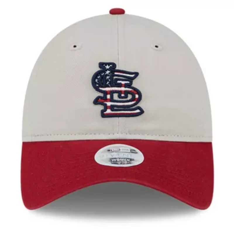 MLB Khaki/Red St. Louis Cardinals 2024 Fourth of July 9TWENTY Adjustable Hat