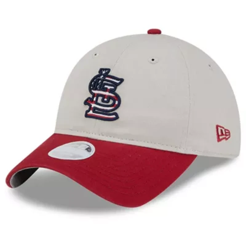 MLB Khaki/Red St. Louis Cardinals 2024 Fourth of July 9TWENTY Adjustable Hat