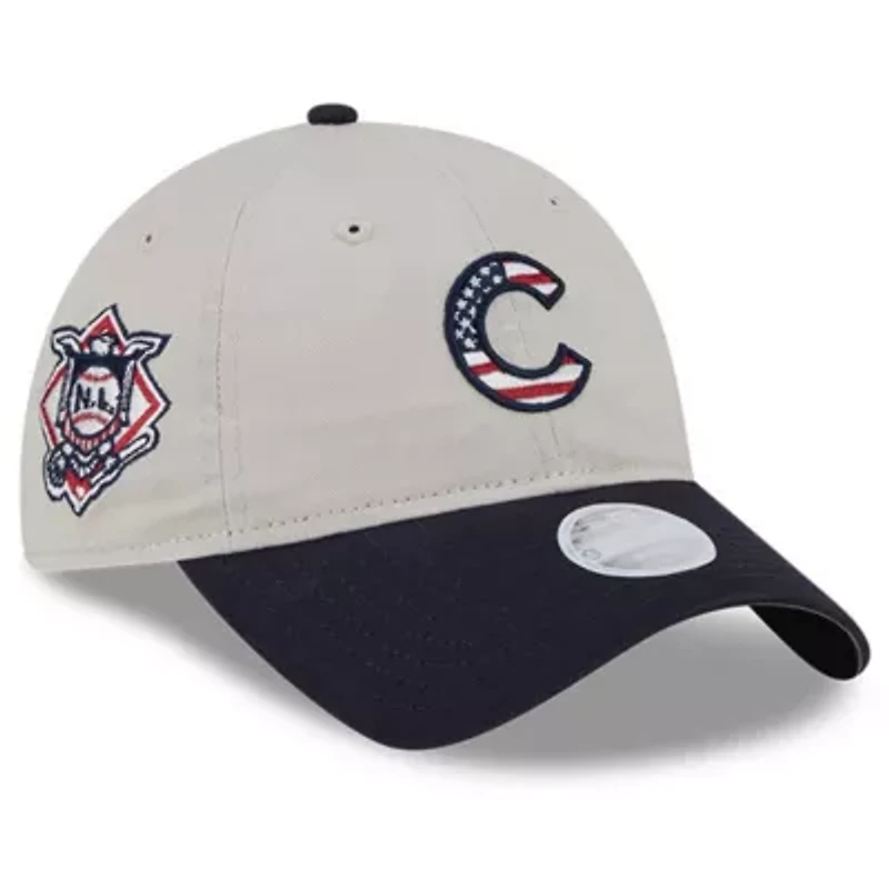 MLB Khaki/Black Chicago Cubs 2024 Fourth of July 9TWENTY Adjustable Hat