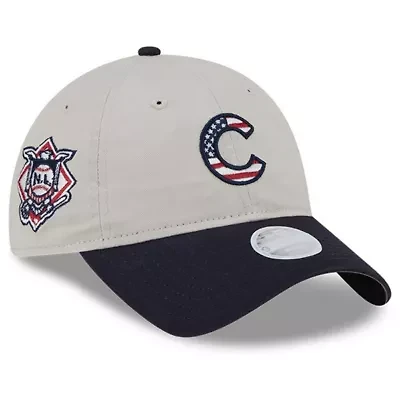 MLB Khaki/Black Chicago Cubs 2024 Fourth of July 9TWENTY Adjustable Hat