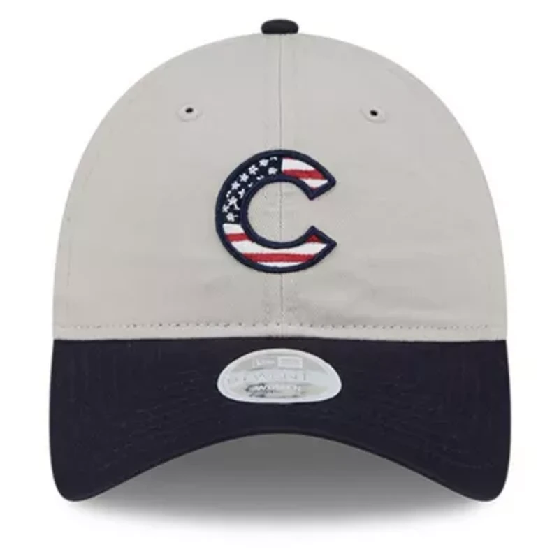 MLB Khaki/Black Chicago Cubs 2024 Fourth of July 9TWENTY Adjustable Hat