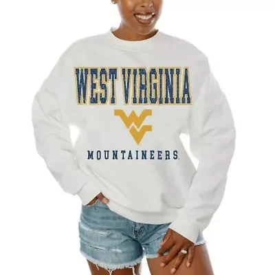 NCAA West Virginia Mountaineers Oversized Freestyle Fleece Pullover Sweatshirt