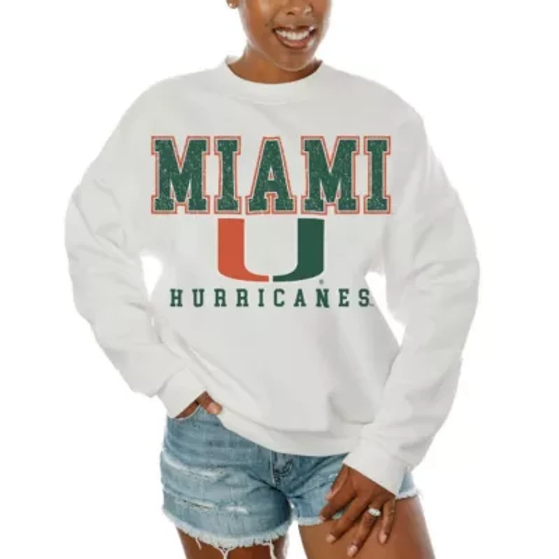 Miami (FL) Hurricanes NCAA Freestyle Fleece Pullover Sweatshirt