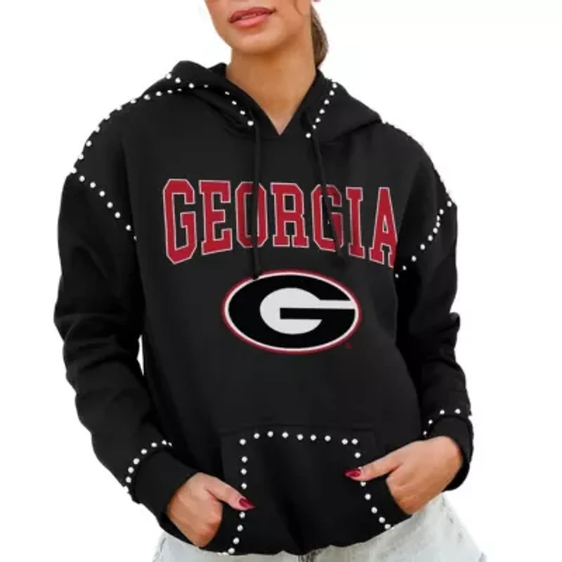 NCAA Georgia Bulldogs Studded Pullover Hoodie
