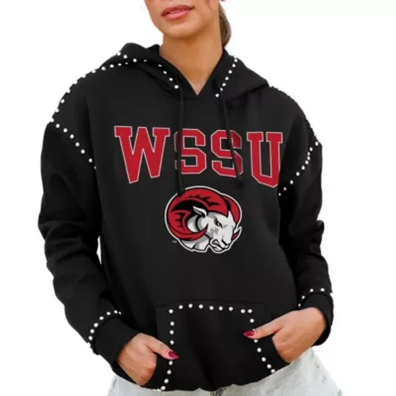NCAA Winston-Salem State Rams Studded Pullover Hoodie