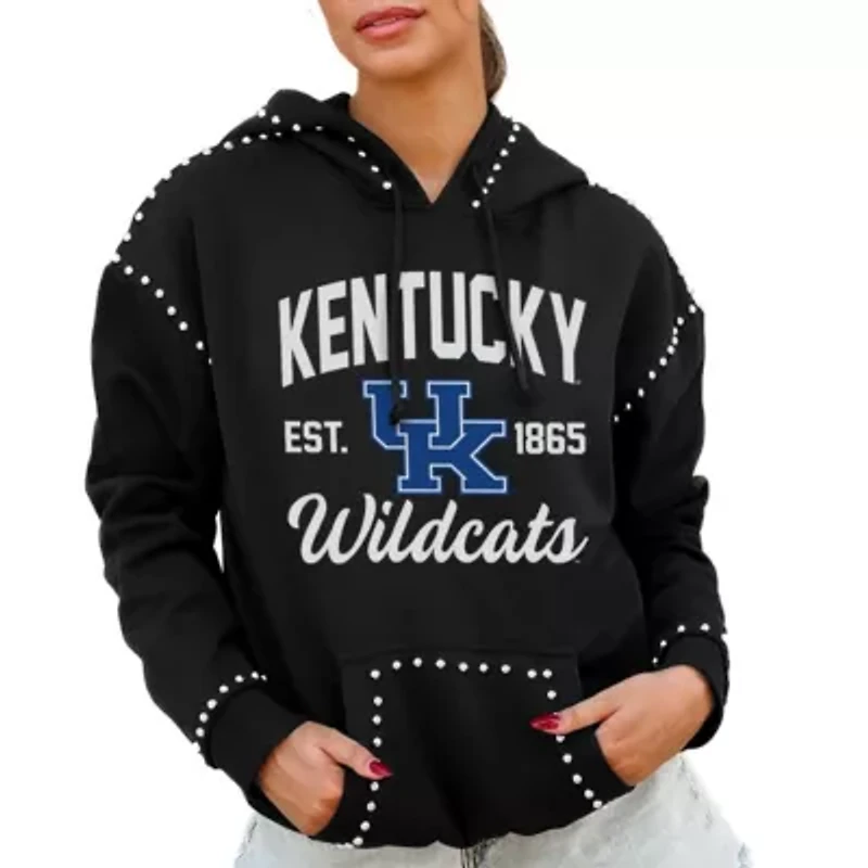NCAA Kentucky Wildcats Studded Pullover Hoodie