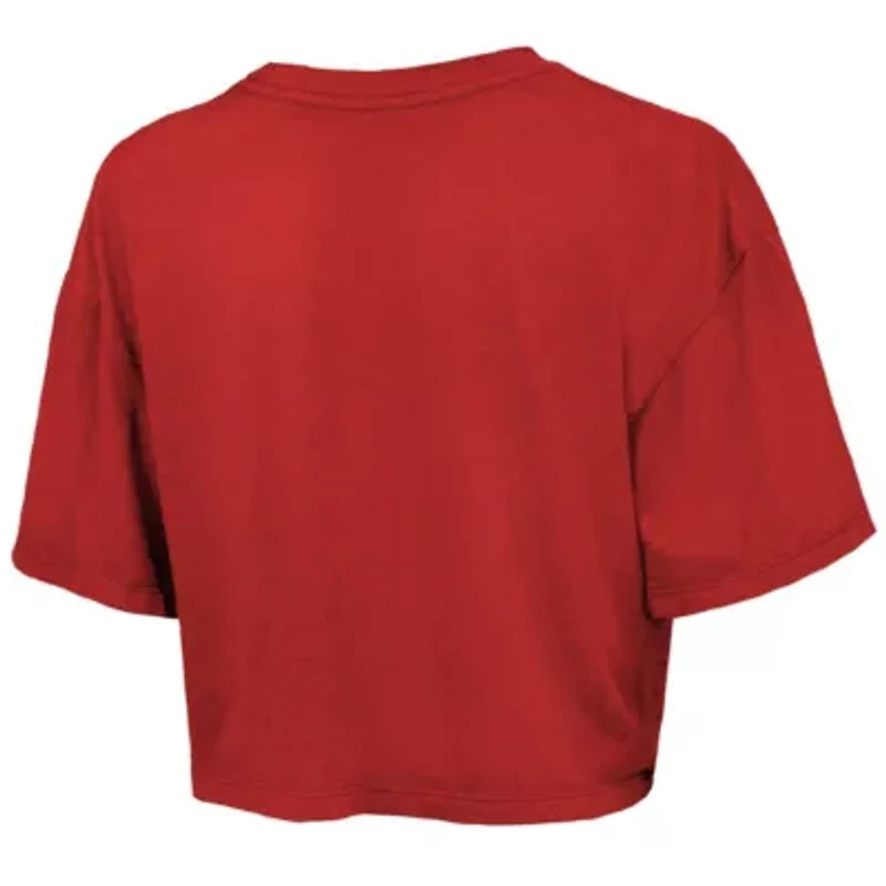 MLB Texas Rangers 2023 World Series s Best Face Forward Boxy Cropped Tri-Blend T-Shirt