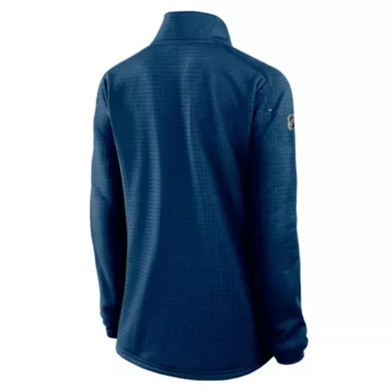 NHL Fanatics Deep Sea Seattle Kraken Authentic Pro Rink Lightweight Quarter-Zip Pullover Sweatshirt