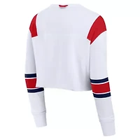 MLB Fanatics St. Louis Cardinals Stretch Cropped Fashion Long Sleeve T-Shirt
