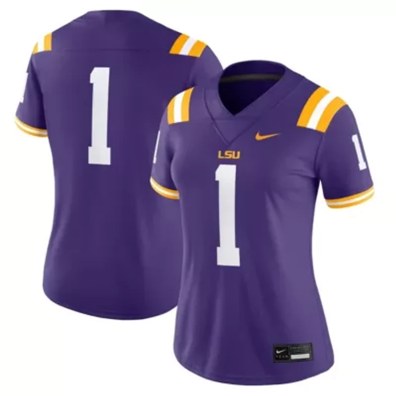 NCAA Nike #1 LSU Tigers Game Jersey