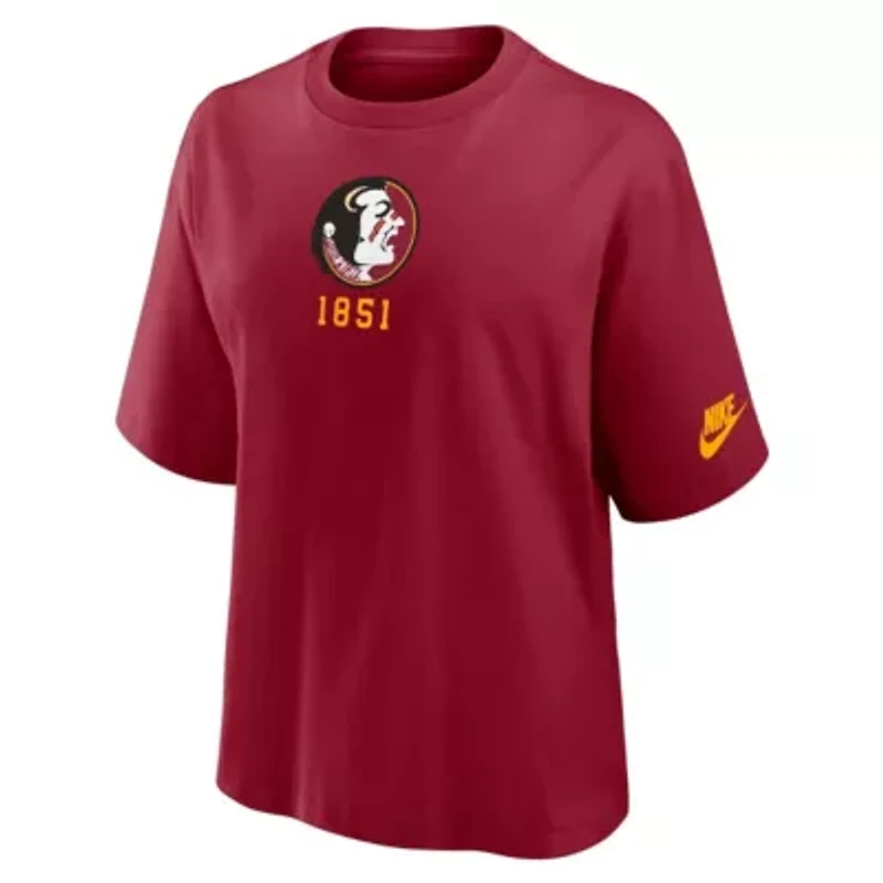NCAA Nike Florida State Seminoles Legacy Established Boxy T-Shirt