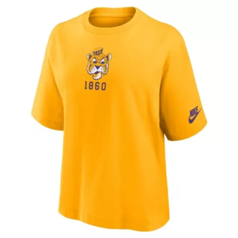 NCAA Nike LSU Tigers Legacy Established Boxy T-Shirt