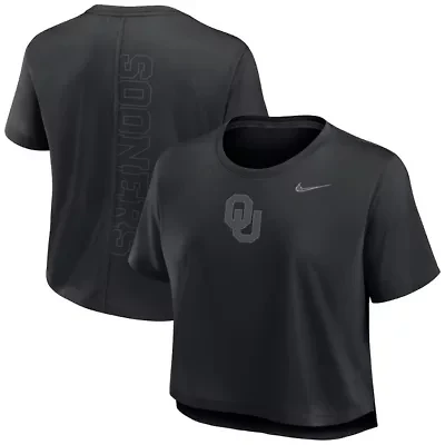 NCAA Nike Oklahoma Sooners Performance Cropped T-Shirt