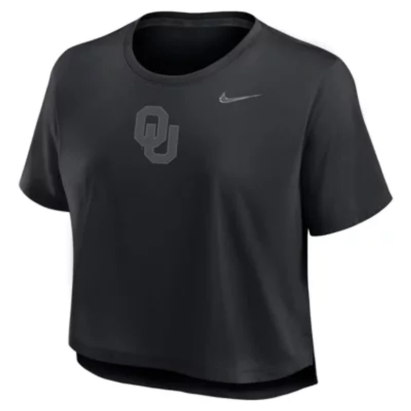 NCAA Nike Oklahoma Sooners Performance Cropped T-Shirt