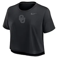 NCAA Nike Oklahoma Sooners Performance Cropped T-Shirt