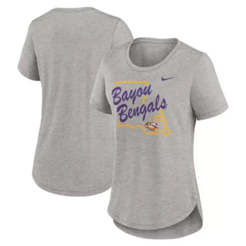 NCAA Nike LSU Tigers Local Campus Location Mantra Tri-Blend T-Shirt