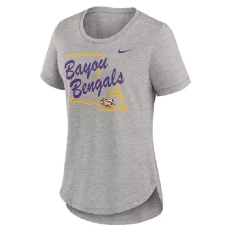 NCAA Nike LSU Tigers Local Campus Location Mantra Tri-Blend T-Shirt