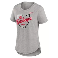 NCAA Nike Ohio State Buckeyes Local Campus Location Mantra Tri-Blend T-Shirt