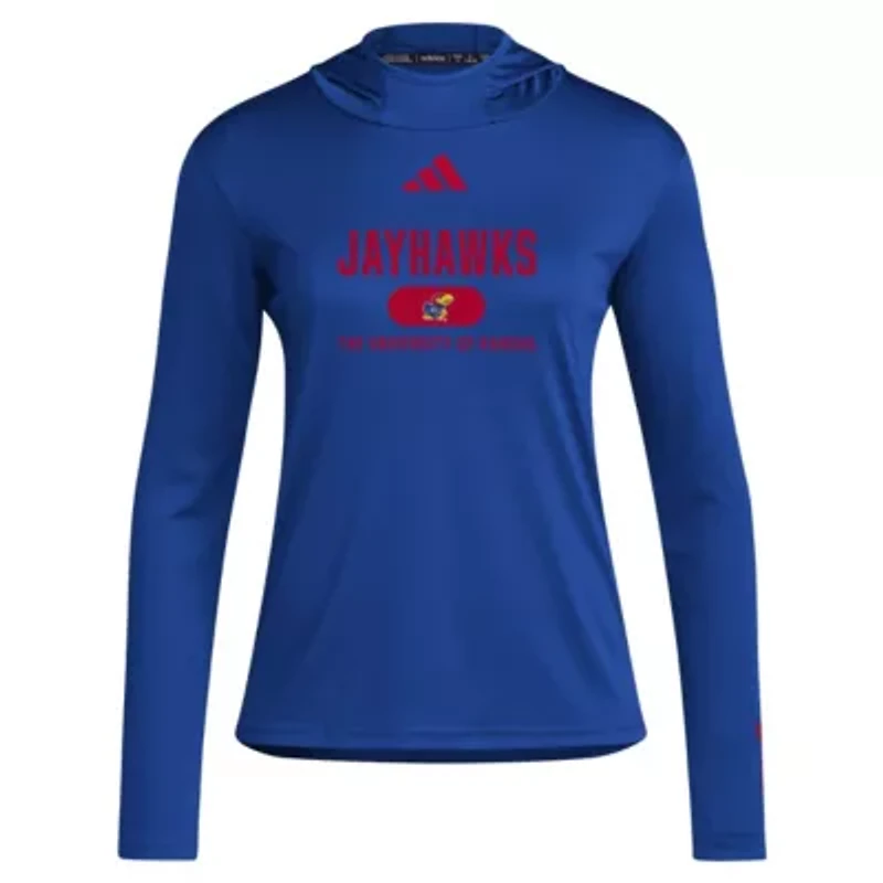 NCAA Kansas Jayhawks Long Sleeve Hoodie T-Shirt
