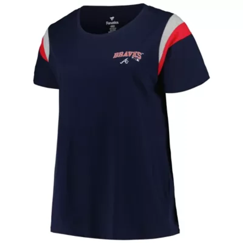 MLB Atlanta Braves Plus Scoop Neck T-Shirt