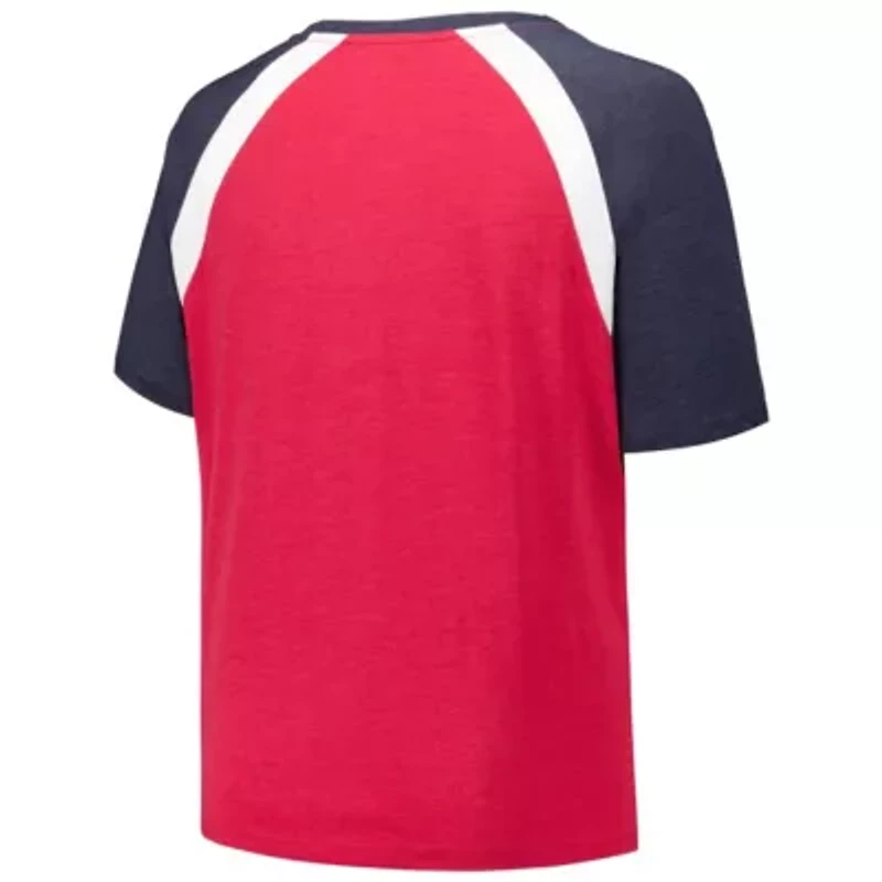 MLB Atlanta Braves Plus Raglan V-Neck T-Shirt