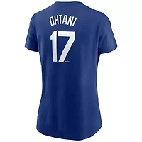 MLB Nike Shohei Ohtani Los Angeles Dodgers Cooperstown Collection Fuse Name & Number T-Shirt