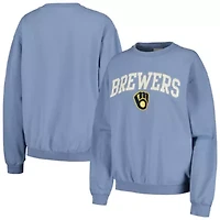 MLB Milwaukee Brewers Pigment Dye Pullover Sweatshirt