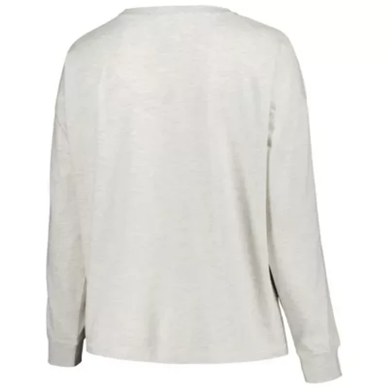 NCAA Georgia Bulldogs Plus Distressed Arch Over Logo Neutral Boxy Pullover Sweatshirt