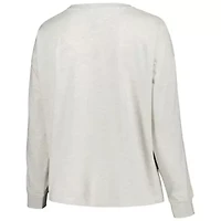 NCAA Georgia Bulldogs Plus Distressed Arch Over Logo Neutral Boxy Pullover Sweatshirt