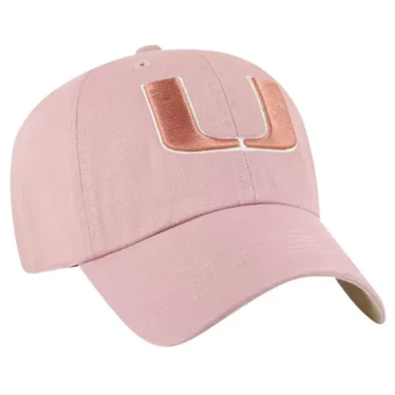 Miami (FL) Hurricanes NCAA Light Miami Hurricanes Dusty Miata Clean Up Adjustable Hat