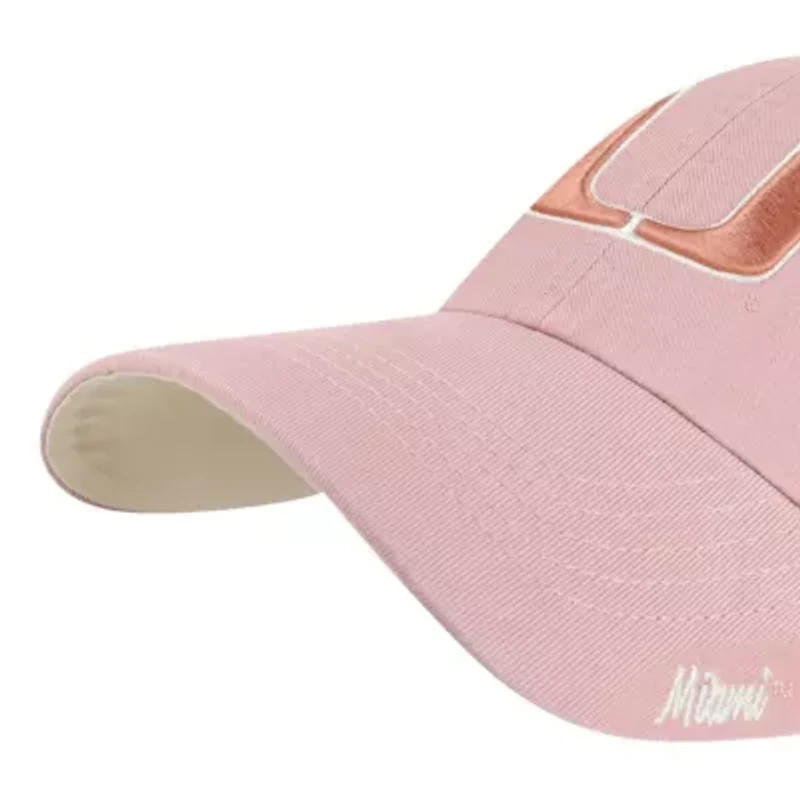 Miami (FL) Hurricanes NCAA Light Miami Hurricanes Dusty Miata Clean Up Adjustable Hat