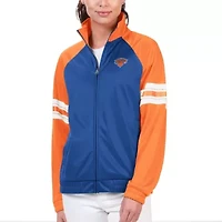 NBA New York Knicks Main Player Raglan Rhinestone Full-Zip Track Jacket