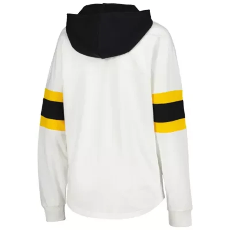 NHL Pittsburgh Penguins Goal Zone Long Sleeve Lace-Up Hoodie T-Shirt