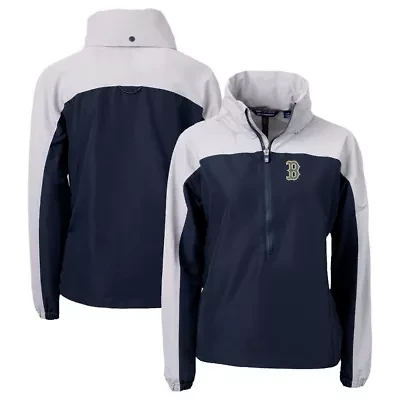 Boston Red Sox MLB City Connect Charter Eco Recycled Half-Zip Anorak Jacket