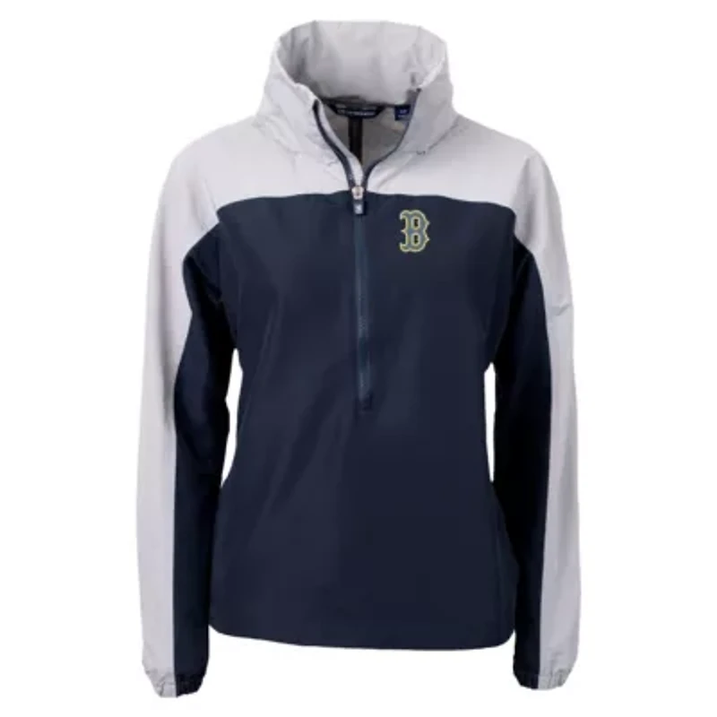 Boston Red Sox MLB City Connect Charter Eco Recycled Half-Zip Anorak Jacket