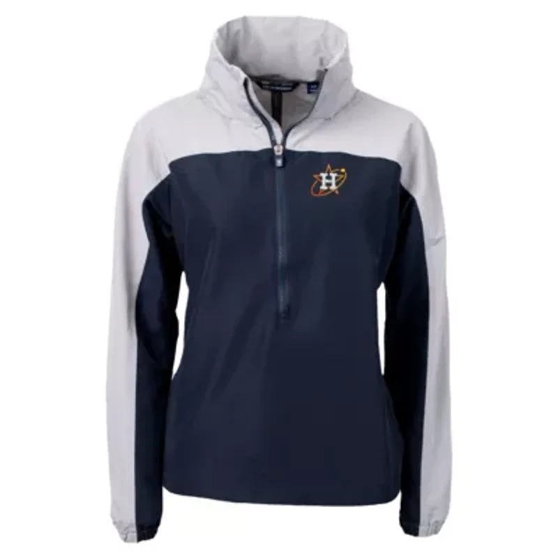 MLB Houston Astros City Connect Charter Eco Recycled Half-Zip Anorak Jacket