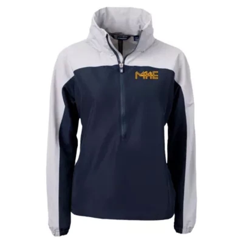 MLB Milwaukee Brewers City Connect Charter Eco Recycled Half-Zip Anorak Jacket