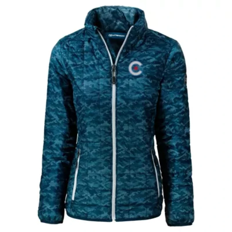 MLB Chicago Cubs City Connect Rainier PrimaLoft Eco Insulated Full-Zip Printed Puffer Jacket