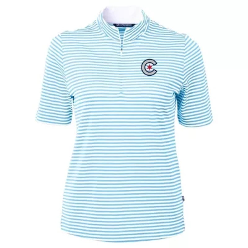 MLB Powder Chicago Cubs City Connect Virtue Eco Pique Stripe Recycled Top