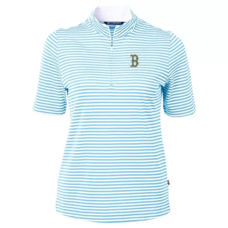 Boston Red Sox MLB Powder City Connect Virtue Eco Pique Stripe Recycled Top