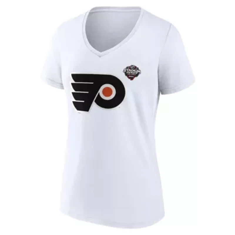NHL Fanatics Philadelphia Flyers 2024 Stadium Series Logo V-Neck T-shirt