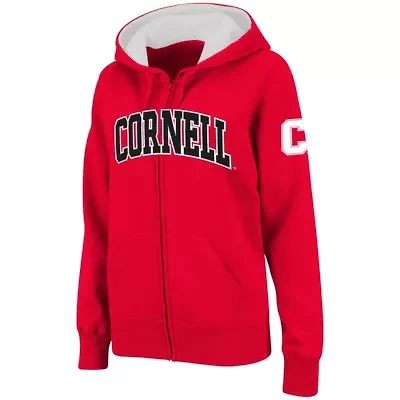 Cornell Big Red NCAA Arched Name Full-Zip Hoodie