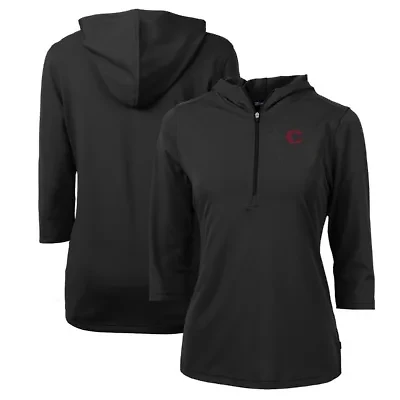 MLB Cincinnati Reds City Connect Virtue Eco Pique Half-Zip 3/4 Sleeve Pullover Hoodie