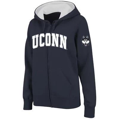 Connecticut Huskies NCAA UConn Arched Name Full-Zip Hoodie
