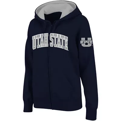 NCAA Utah State Aggies Arched Name Full-Zip Hoodie