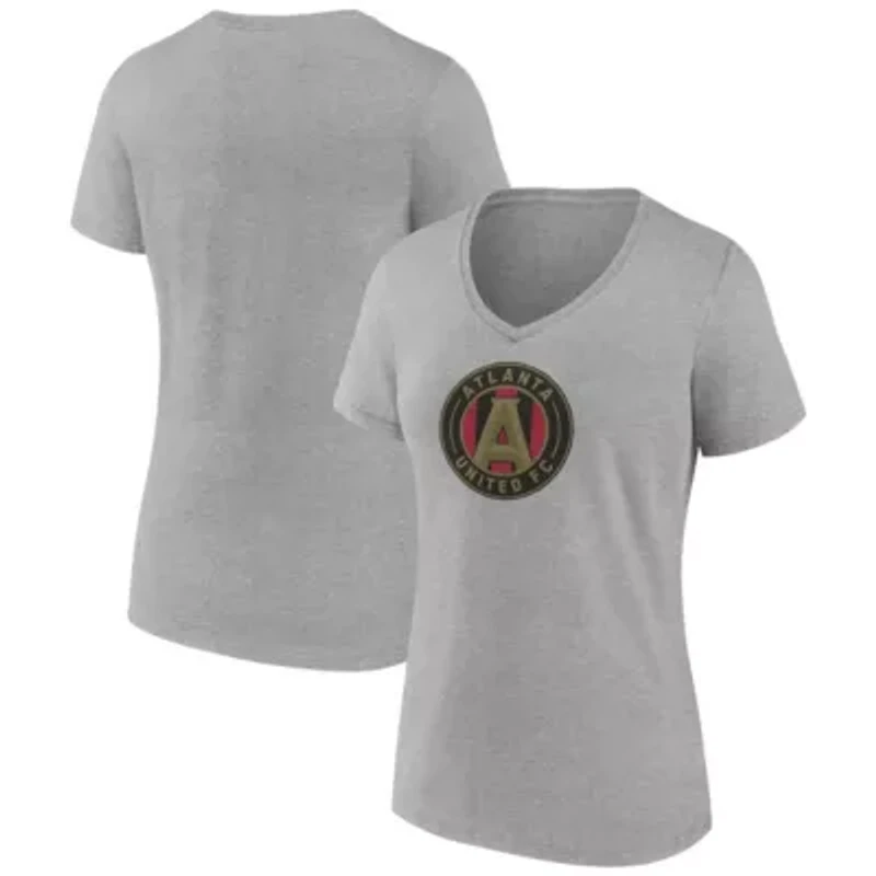 MLS Fanatics Atlanta United FC Logo V-Neck T-Shirt