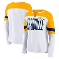 NHL Fanatics Nashville Predators Frozen Long Sleeve Notch Neck T-Shirt