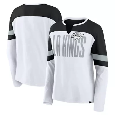 NHL Fanatics Los Angeles Kings Frozen Long Sleeve Notch Neck T-Shirt